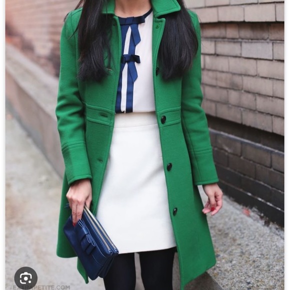 J. Crew Jackets & Blazers - J Crew green Lady Day coat